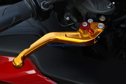 Hyosung XRT Billet Aluminum Brake Clutch Lever Set GOLD GT125R GT250R GT650R