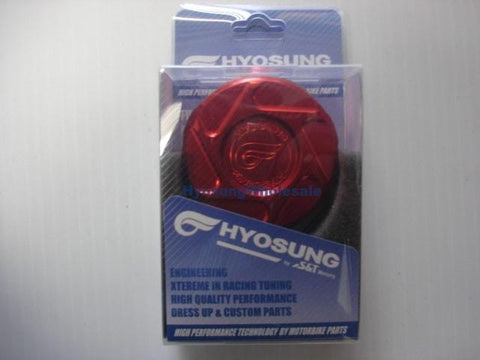 Hyosung Aluminium Rear Master Cylinder Cap RED GT125 GT125R GT250 GT250R GT650 GT650R
