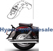 45511HJW100CRN Hyosung Aquila Guard Rear Black Red GV250