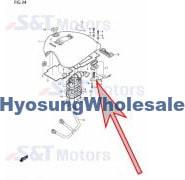 34810H99D01SVC Hyosung Classic Fuel Guage Sender EFI GV650 ST7