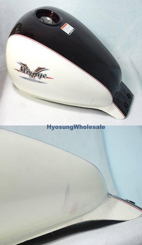 Hyosung Fuel Gas Tank White Brown GV125 GV250