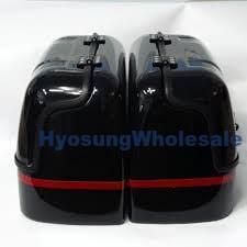 99950HJ82000MB Hyosung New Hard Trunk Saddlebags Black GV250