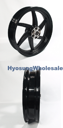 64150HM8103120 Hyosung Rear Wheel Black GT250 GT250R