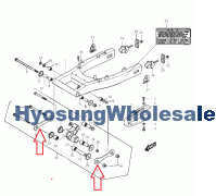 62641HM8100 Hyosung Rod Suspension GT250