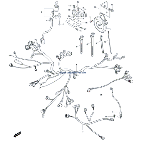 36610H89801 Hyosung Wiring Harness EFI GV650