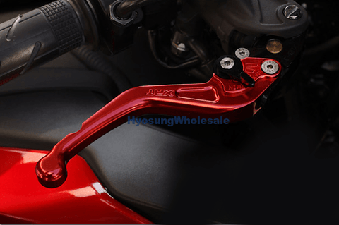 Hyosung XRT Billet Aluminum Brake Clutch Lever Set RED GT125R GT250R GT650R